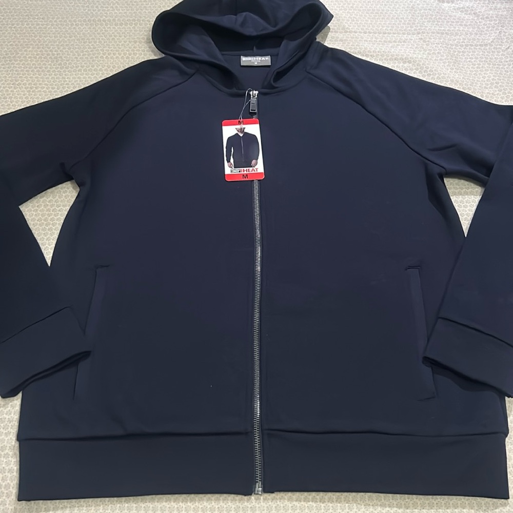 32 Degrees Full Zip Hoodie Navy Size M NWT